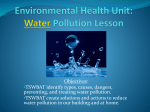 Environmental Health Unit: Water Pollution Lesson