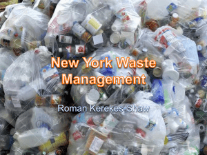 New York Waste Management - The New School Portfolio