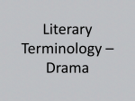 Literary Drama Terms