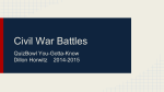 Civil War Battles - WAQT You Gotta Know