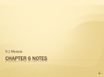 Chapter 6 notes