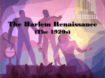 End of the Harlem Renaissance