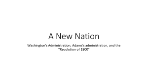 A New Nation