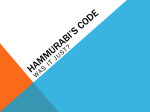 Hammurabi*s Code