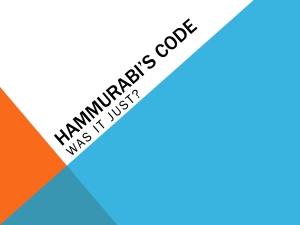 Hammurabi*s Code