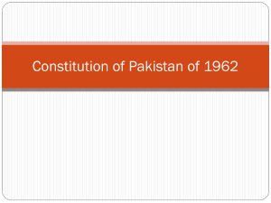 Constitution of Pakistan of 1962