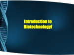 Biotechnology - BHSBiology-Cox
