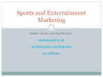 Sports and Entertainment Marketing