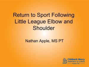 Little League Elbow