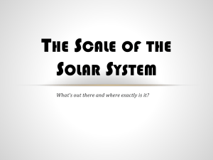 Scale of the Solar System