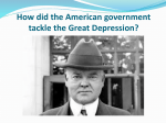 How did the American government tackle the Great