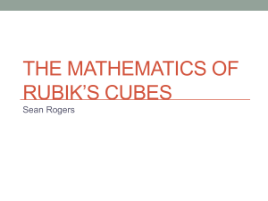 Mathematics in Rubik`s cube.