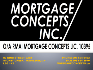 IRD - Mortgage Concepts Inc.