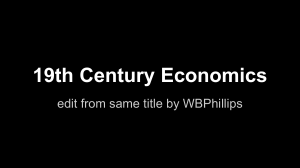 19th Century Economics