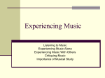 Experiencing Music