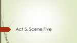 Act 5, Scene Five - A Level English literature
