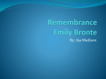 Remembrance Emily Bronte