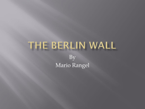 The Berlin Wall - EDTE387E