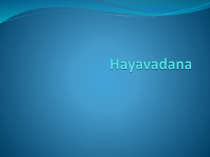 Lecture 14 Hayavadan..