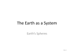 The Earth as a System - rinzer-ray