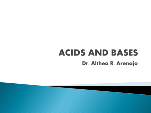 acids and bases - Althea`s Academy
