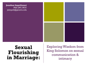 Sexual Flourishing in Marriage: Wisdom from the King