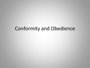 Conformity and Obedience