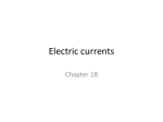 Electric currents