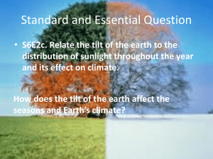 Standard and Essential Question