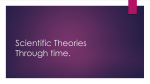 Scientific Theories Through time.