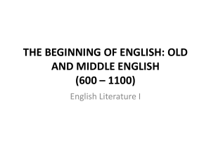English Literature - English and North American Literatures at