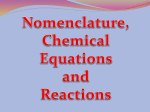 Nomenclature and chemical reactions PPT