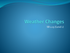 Weather Changes