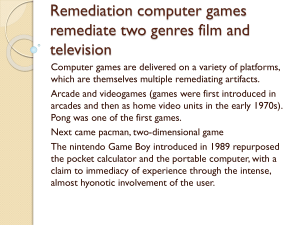 Remediation computer games