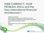 Africa in the international financial architecture