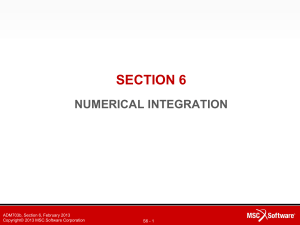 Numerical Integration Overview