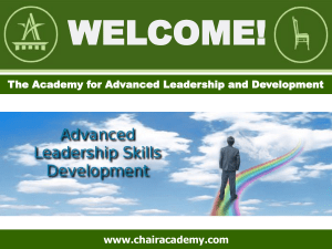 value - The Chair Academy