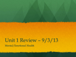 Unit 1 Review * 9/3/13