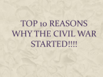 Top 10 Reasons Why The Civil War Started!!!!