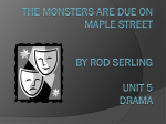 THE monsters are due on maple street by rod stirling unit 5 drama