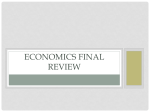 Economics Final Review - Sewanhaka Central High School District