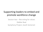 Supporting leaders to embed and promote