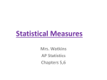 Statistical Measures
