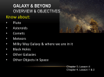 Galaxy and Beyond