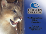 The Financial Aid Office Presents…