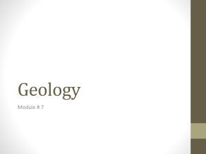 Geology- Module 7