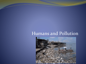 Humans and Pollution