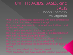 acids and bases - St. Dominic High School