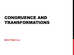 Congruence and Transformations