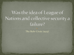 Was the idea of League of Nations and collective security a failure?